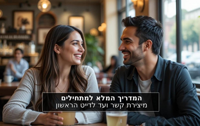 המדריך המלא למתחילים מיצירת קשר ועד לדייט הראשון איך לשרוד (ולהנות) מפתיחת שיחה ומהפגישה הראשונה