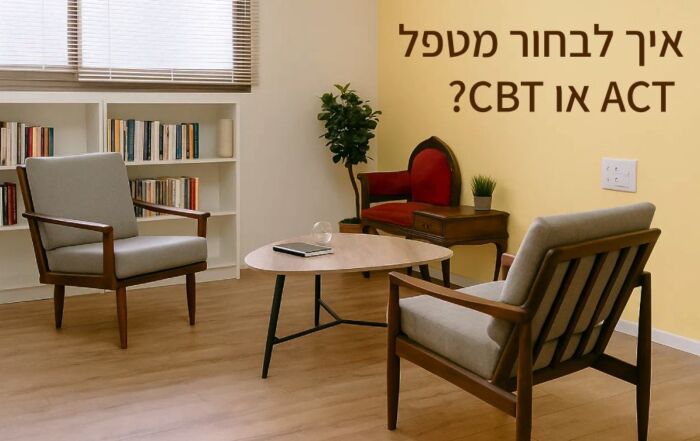 איך לבחור מטפל CBT או ACT בתל אביב? קליניקה בתל אביב - מכון CBT ACT