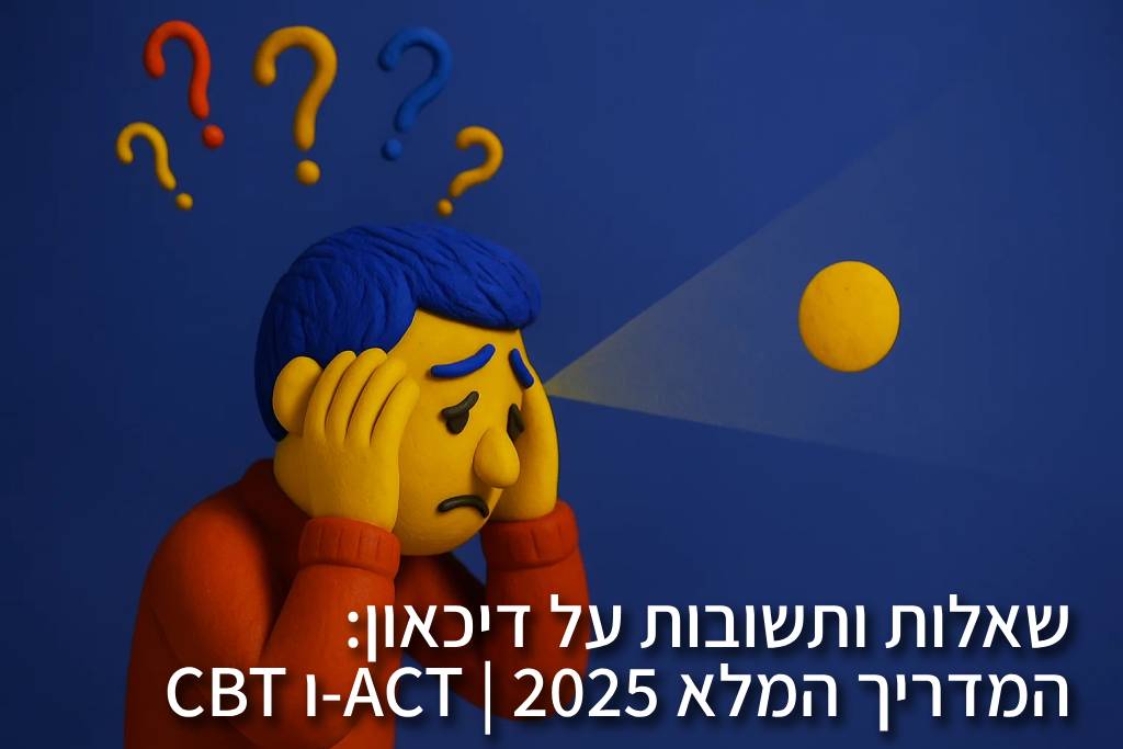 86 שאלות ותשובות על דיכאון - המדריך המלא 2025 CBT ACT