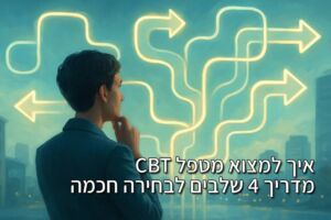 איך למצוא מטפל CBT בתל אביב: מדריך 4 שלבים לבחירה חכמה שלא תבזבז זמן וכסף