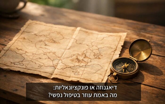 דיאגנוזה או פונקציונאליות: מה באמת עוזר בטיפול נפשי?