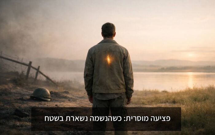 פציעה מוסרית: כשהנשמה נשארת בשטח